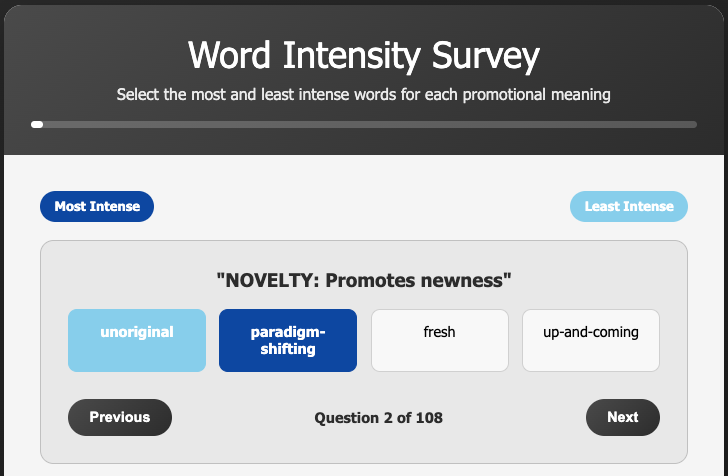 Best-Worst Scaling method